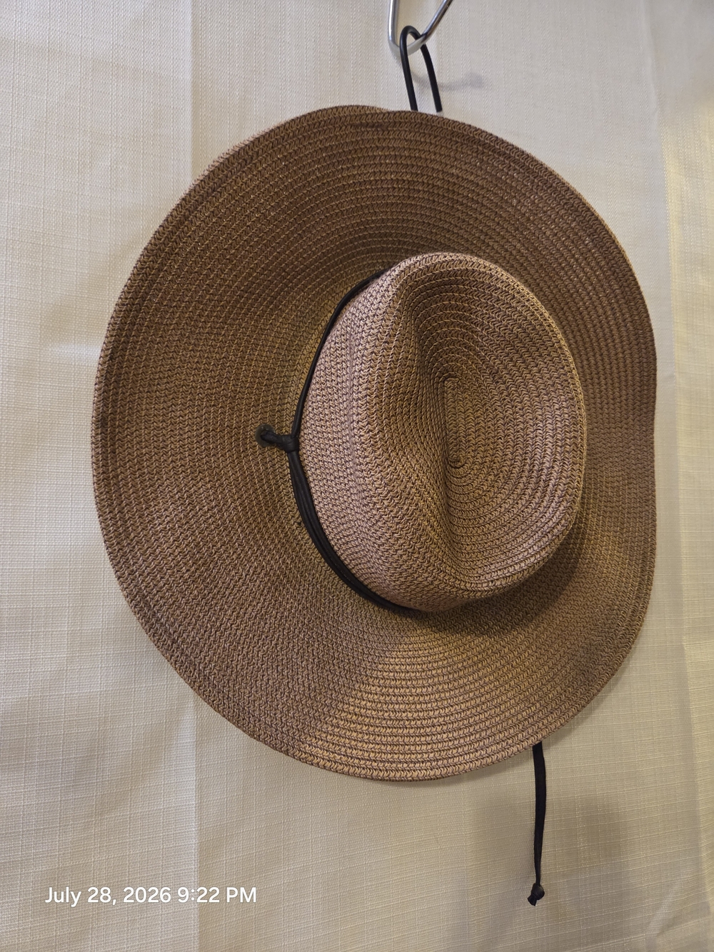 Sloggers Brown Woven Sun Hat with Inner Sweatband